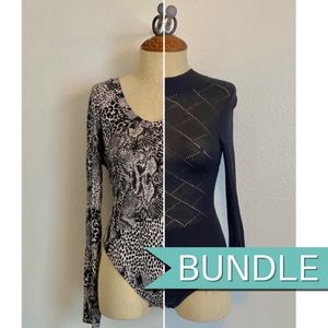 Free People Long-sleeve Bodysuits (Bundle)